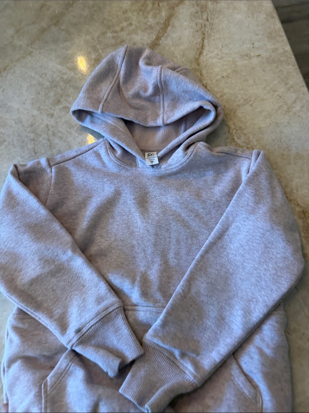 Athleta Lavender Gray Kids Hoodie